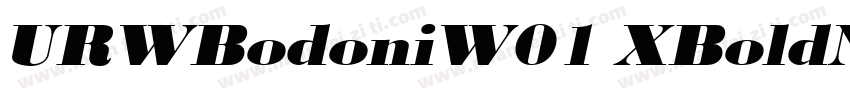 URWBodoniW01 XBoldNarrowD字体转换